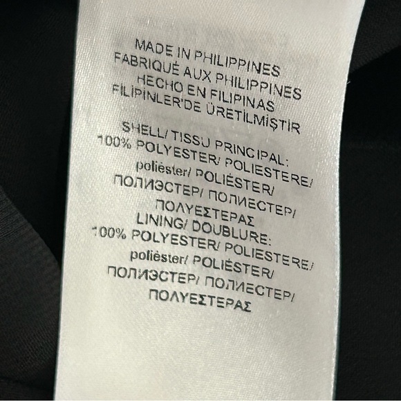 LAUREN RALPH LAUREN Flutter Sleeve Black Sheath Dress Size 10 - Picture 8 of 10